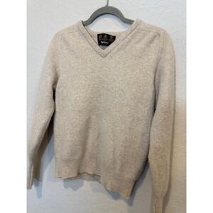Barbour Cream V-Neck Sweater